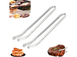 Pinça Para Virar Linguiça De Churrasco, Pinça De Cozinha Em Aço Inoxidável, Pinça Extra Longa Para Virar Carne E Legumes