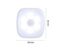 (1 Unidade) Luz Noturna Led Sem Fio Com Sensor De Movimento E Plugue Padrão Europeu