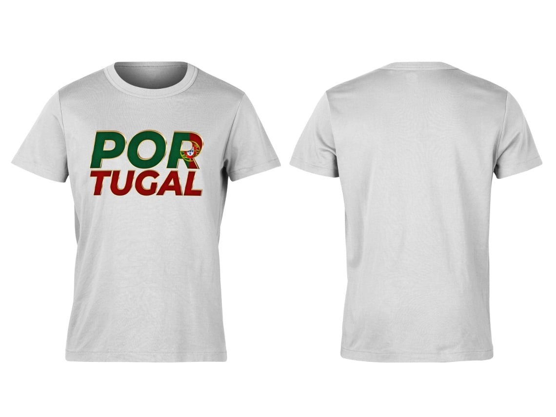 T-shirt TOPBRANDS Portugal Adepto Branca (M)