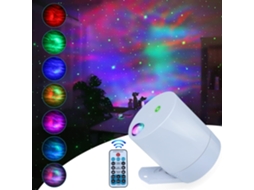 Projetor de Estrelas Brancas, Luz Galáctica com Controle Remoto, Nebulosa F BRILVIBERA