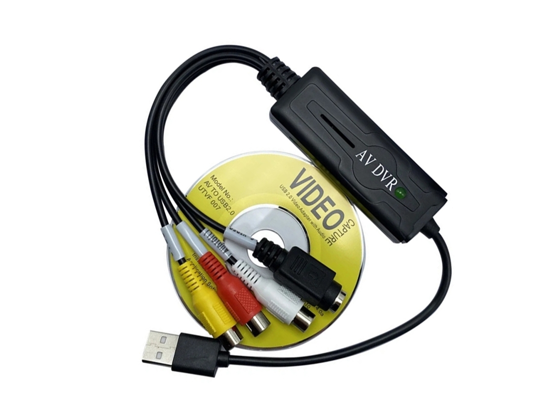 Adaptador Conversor De Placa Captura Vídeo Usb 2.0 Para Dvr Pc