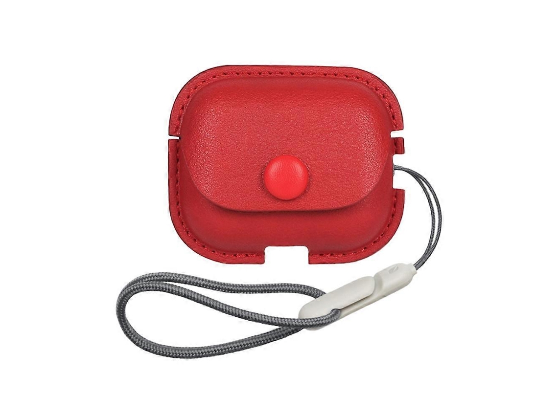Camada Protetora para Fones Airpods Pro 2 em Couro Pu com Textura Lichia e Cordão. GIECY