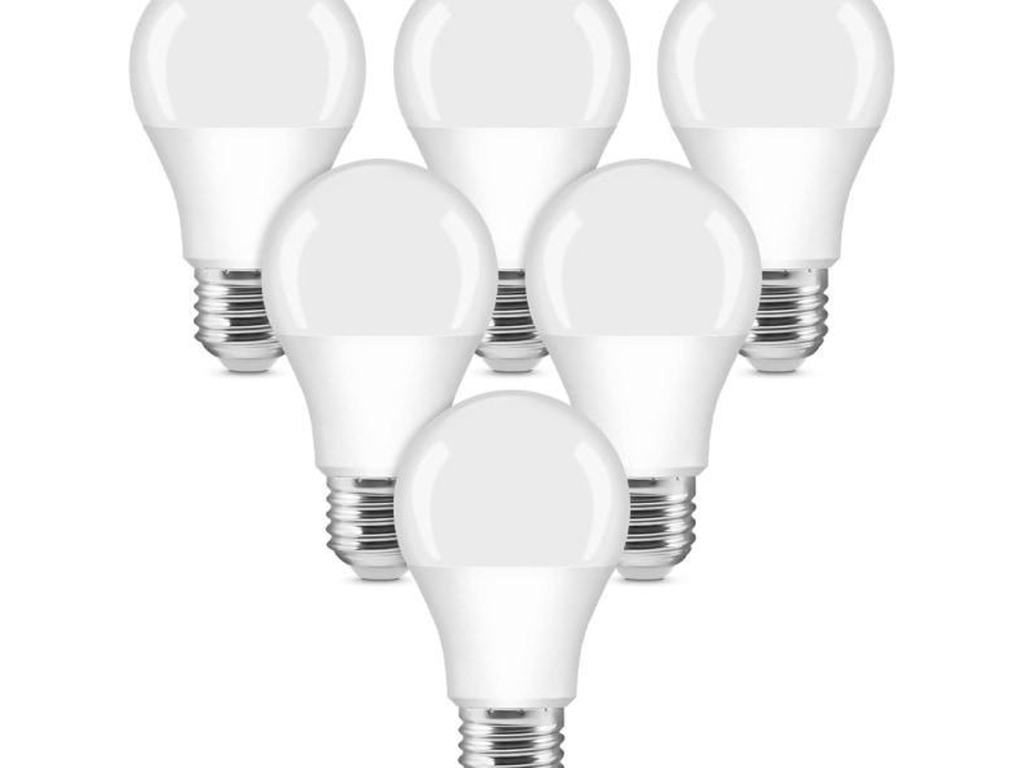Pacote Com 6 Lâmpadas Led 10w,soquete E27,luz Branca Quente Btforus