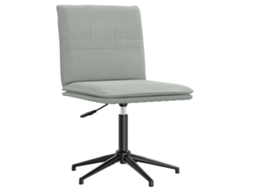 Vidaxl Cadeira De Jantar Veludo Cinzento-claro