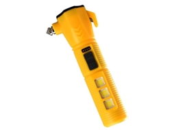 Lurelia Kit 2 Lanterna Led Usb Com Martelo De Emergência E Íman Preto E Vermelho