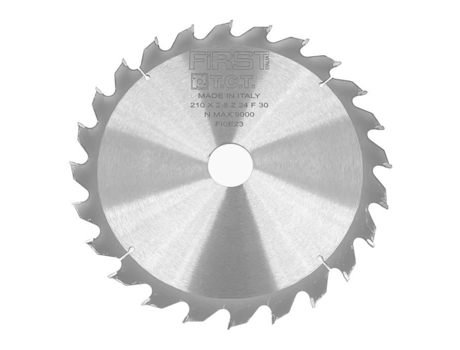 Lâmina de Serra Circular Hm D. 210 X Al. 30 X Th. 2,8/1,8 Mm X Z24 Alt para Madeira Eleth I  FIRST ITALIA
