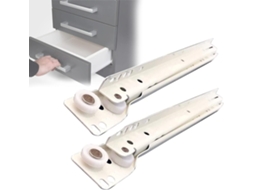 Corrediças Para Gavetas, Trilhos Deslizantes, Corrediças, 2 Peças De Metal Com Parafusos, Kit De Reparo Para Gavetas