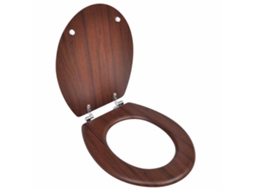 Toilet Seat, Toilet Seats Vidaxl Marrom Mdf (n/a)