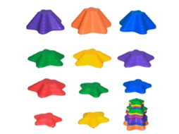 River Stones Conjunto de 11 Pedras de Equilíbrio para Crianças Trampolim Trampolins Até 80 kg Antiderrapante NORTHIO