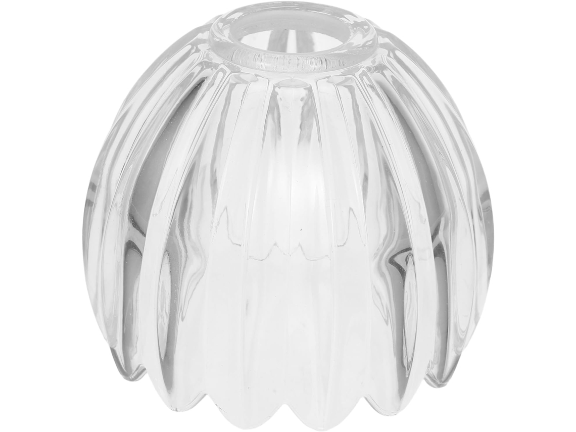 Luminária Pendente Ou De Mesa Em Vidro Transparente Com Formato De Abóbora, Ideal Para Quarto E Escritório.
