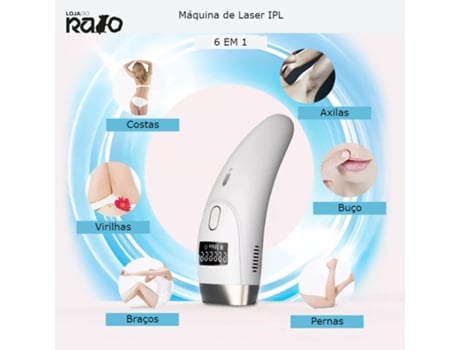 Máquina Depilação a Laser LOJADORATO Ipl Doméstica