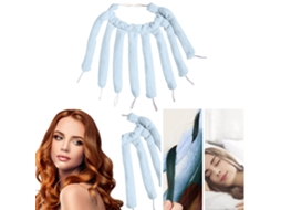 Cabelo Curler Sem Calor Headband Diy Curls Com 8 Varinhas De Cotton E Veludo Coral Para De Cabelo Ondulado