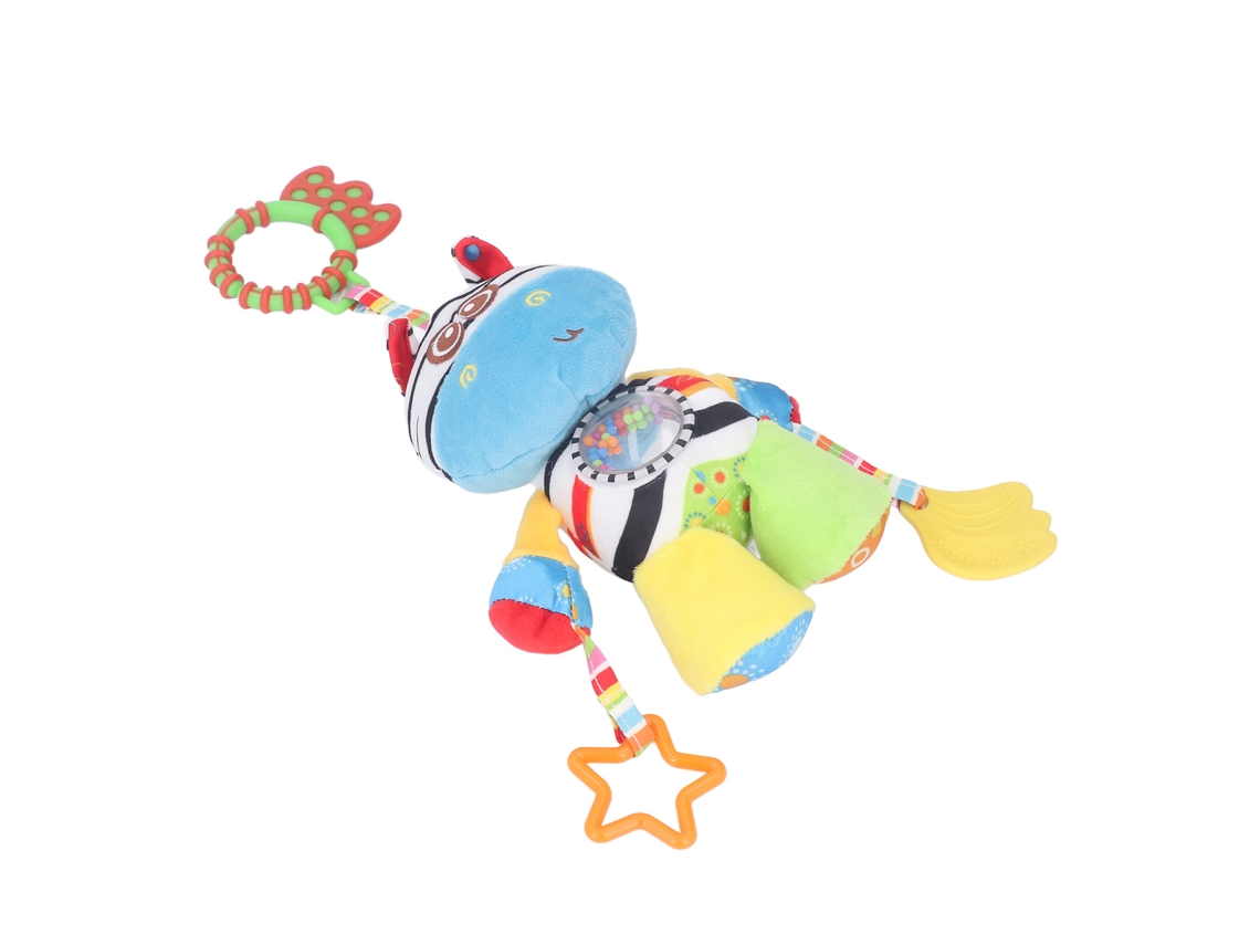 Primerox brinquedo de Prato de Sereia Pelúcia para Carrinho de Bebê Animal Zebra Colorido Macio