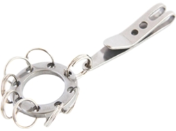 Clipe De Bolso Em Aço Inoxidável Com Argola Para Chaves, Cinto Multifuncional Para Atividades Ao Ar Livre, Ferramenta