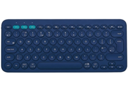 Teclado Multidispositivo Yizhood K380 Bluetooth Compacto Uk Azul