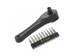 G-DNMBS10 :CONJUNTO DE CHAVE ROQUETE C/ 10 BITS 4MM DONAU
