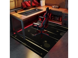 Tapete Cadeira Piso Escritório Protetor Antiderrapante 80 X 130 Cm Madeira Gamer, Escritório, Madeira,