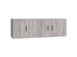 Tv Cabinet Set, Tv Cabinet Sets Vidaxl Cinzeto Madeira Processada (n/a)
