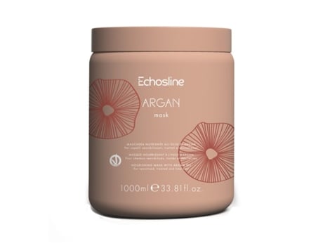Argan Oil Hair Treatment Mask 1000ml Deeply Nourishing Formula For Enhanced Smoothness And Shine Echosline