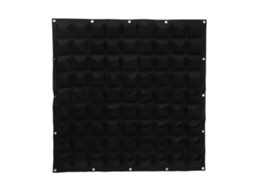 Sacola de Plantio Vertical com 81 Bolsos em Feltro para Parede Jardim
