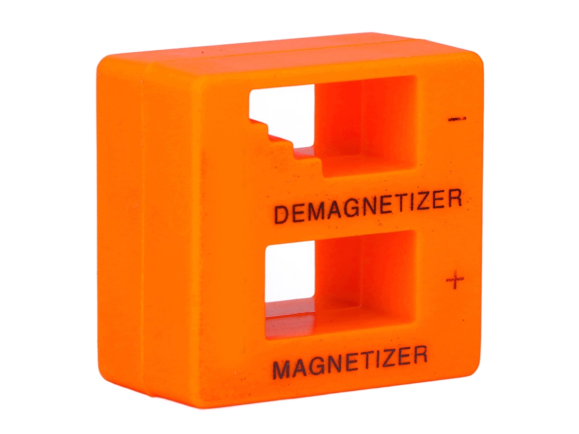 Ferramenta Portátil De Magnetizador E Desmagnetizador Abs Para Ponta De Parafuso, Parafuso, Porca E Pinça Laranja