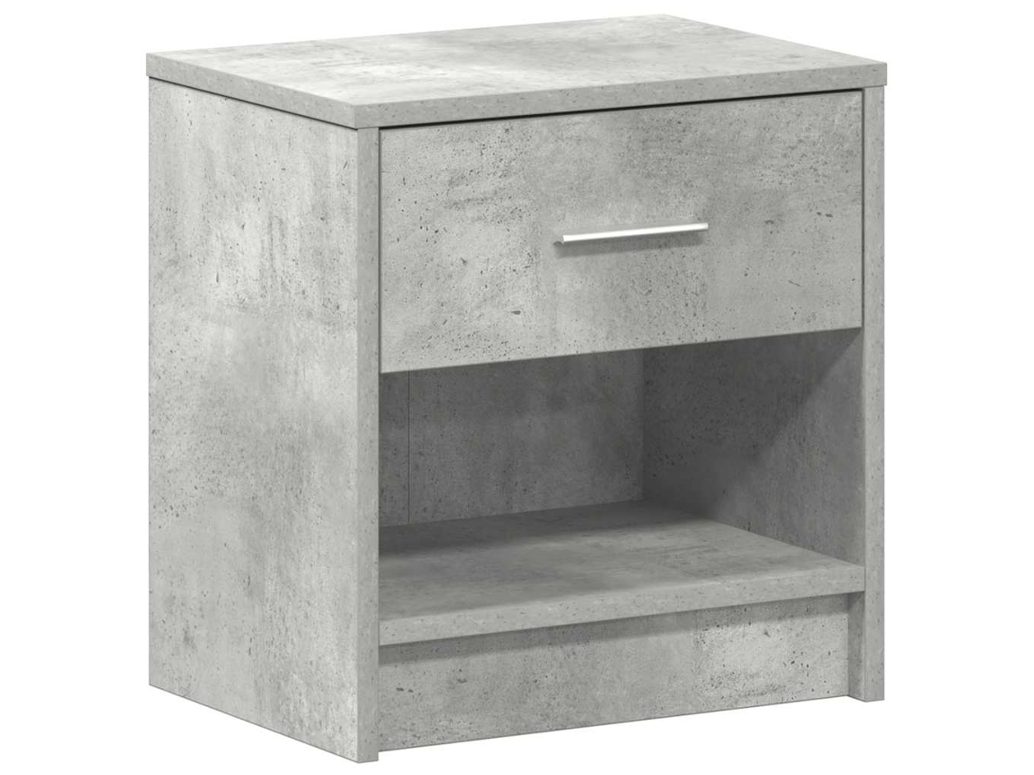 Mesa de Cabeceira 39x28x41 Cm Cinzento Cimento MAISON EXCLUSIVE