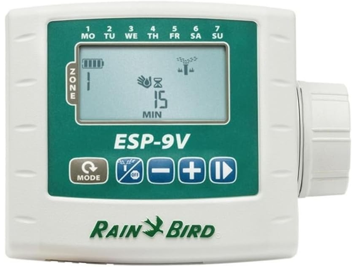 Programador De Riego Rain Bird Esp 9v 2 Estaciones | Ideal Para Riego En Zonas Remotas | Oferta Exclusiva (batería)