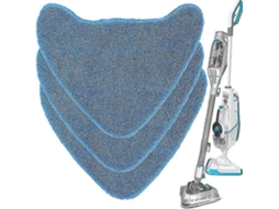 Mop de microfibra a vapor para Vax Steam Cleaner, S86-sf-cc, S85-cm, S86-sf-c, S84-w7-p, S7 e mais, 3pcs-azul