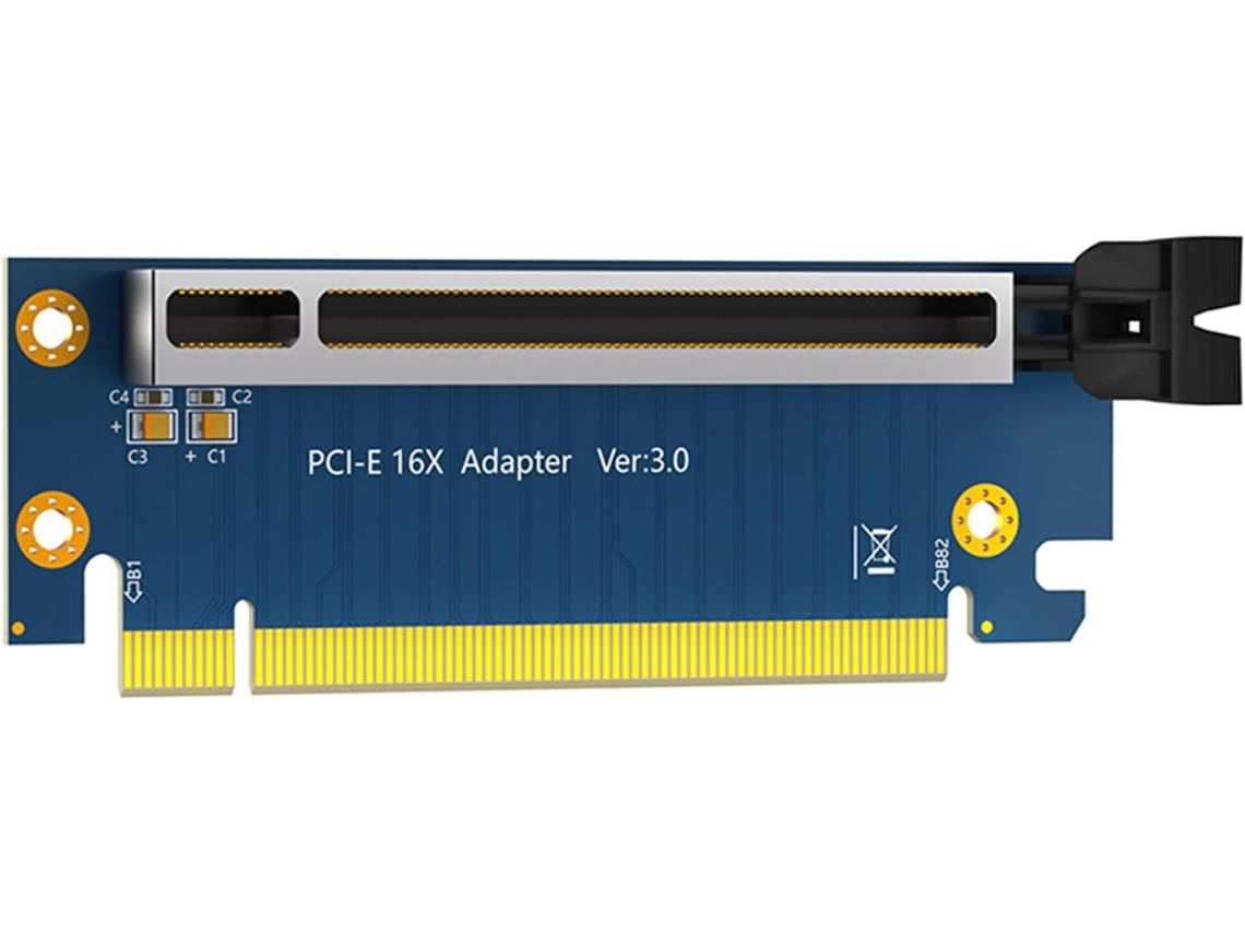 Adaptador Pcie 3.0 X16 Para De 90 Graus, Placa Riser Pci Express