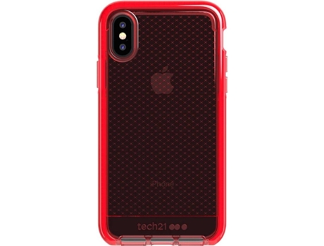 Capa iPhone X TECH21 Evo Check Vermelho | Worten.pt