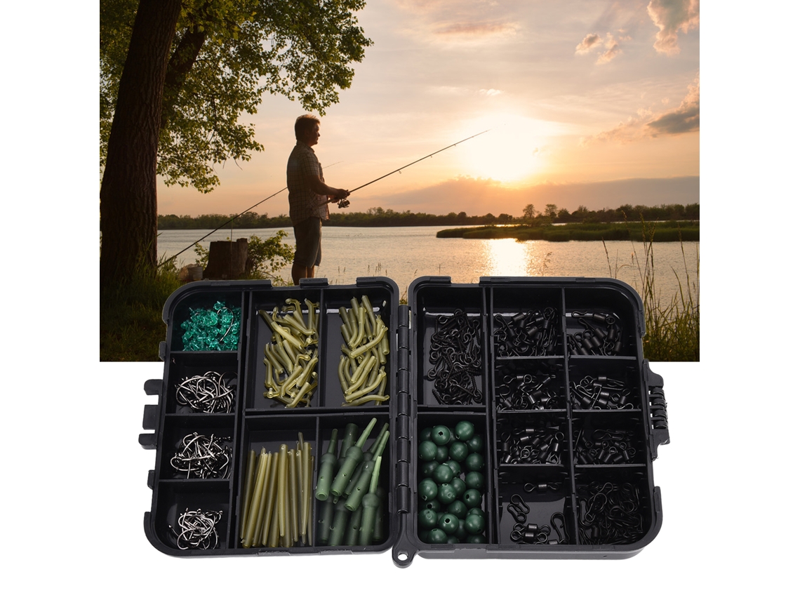 Kit De Pesca De Carpa Com 421 Peças, Isca Boilie, Elos De Parafuso, Gabaritos, Mangas E Anzóis Slowmoose