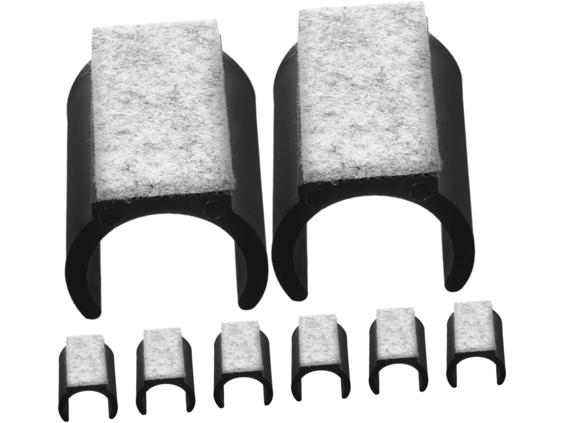 Protetores De Pés Cadeira Em Feltro Com Redução Ruído Formato U, 8 Peças, Com Design Antiderrapante E Para Pés De Móveis