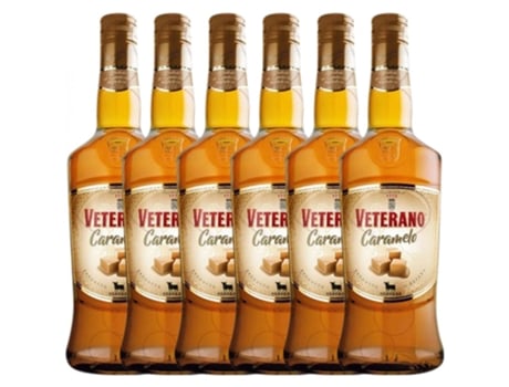 Licores Osborne Veterano Caramelo 70 cl (Caixa de 6 unidades)