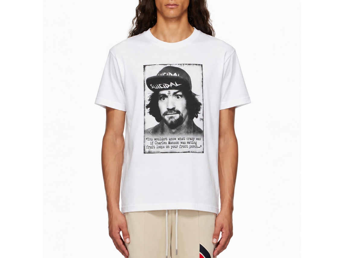 Suicidal Tendencies Charlie T-shirt White Unisex Adults Size:xl