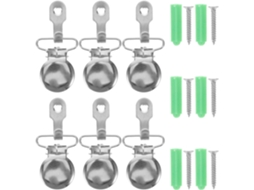Conjunto Rorpoir com 6 clipes para exibir capas, grampos de ferro resistentes para pendurar quadros, suporte