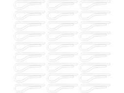 Bestoyard 200 alfinetes de camisa de plástico transparente, design criativo, duráveis e versáteis para fixar roupas