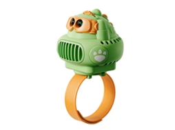 Relógio Projetor Dinossauro Ventilador Usb Crianças Verde