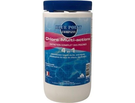 Cloro Piscina Multifunções 1kg Tratamento Tudo Em Um Com Múltiplas Ações/tabletes De Cloro Blue Point Company
