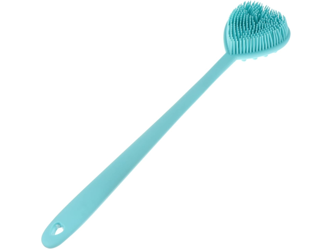 Escova De Banho Silicone Em Formato Coração Homoyoyo Com Cabo Longo, Esfoliante Para Mulheres, Para Limpeza Do Corpo E