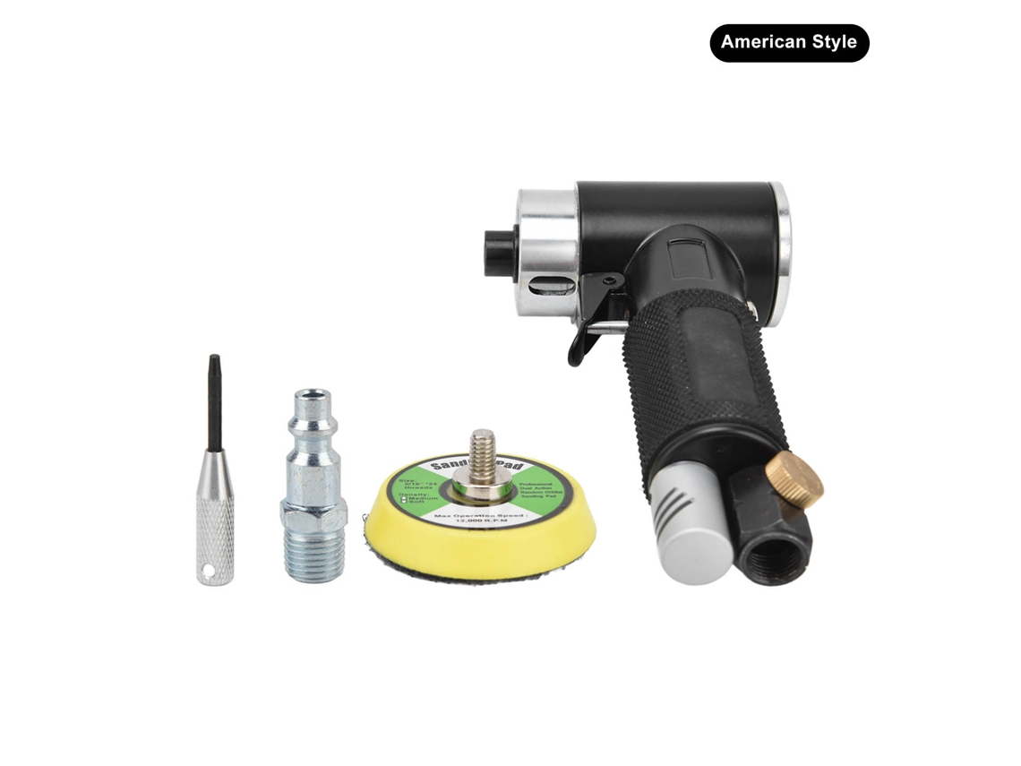 Kit De Lixadeira Aérea 2 Em 1, Mini Polidor Neumático De Ângulo, 12000rpm, 0,6‑0,8mpa, Estilo Americano Yc‑2615