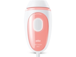 Depiladora Luz Pulsada BRAUN Silk·expert Mini PL1000 (IPL - Multi-zonas - Branco e Rosa)