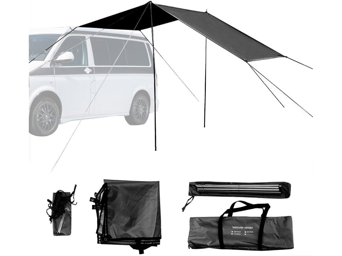 Tenda De Acampamento Para Carro, Suv, Proteção Solar Impermeável E Uv Para Camping Em Vans