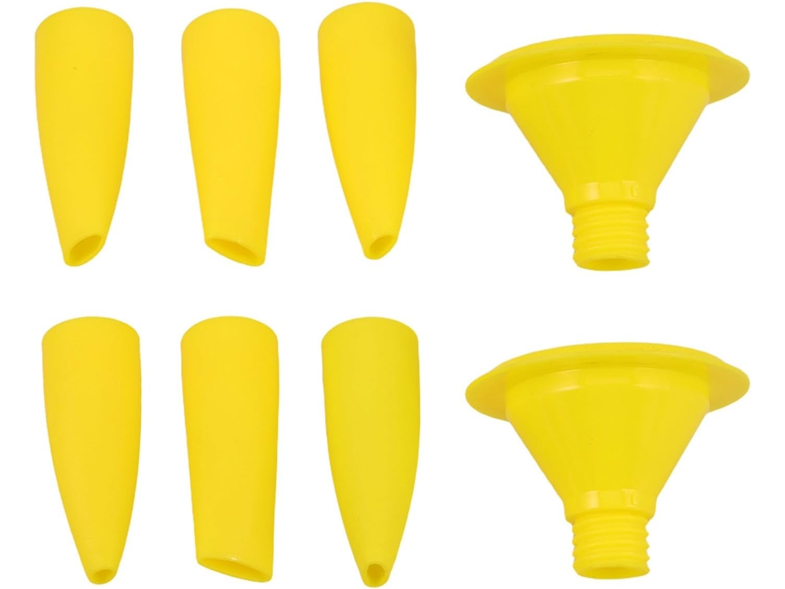 Conjunto De 8 Bicos De Pistola De Calafetagem Reutilizáveis Para Aplicação De Silicone Epóxi, Com Pi Gokoco