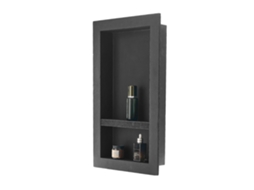 Conjunto Nichos De Parede Impermeáveis E Prateleira Para Duche 10x40x71cm Tekmaquinas