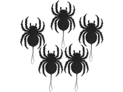 5 Peças Ornamento Halloween Aranha Pendente Porta