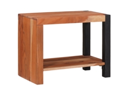 Conjunto 1 Estante Vidaxl Castanho Madeira De Acácia Maciça (50 X 30 X 40 Cm)