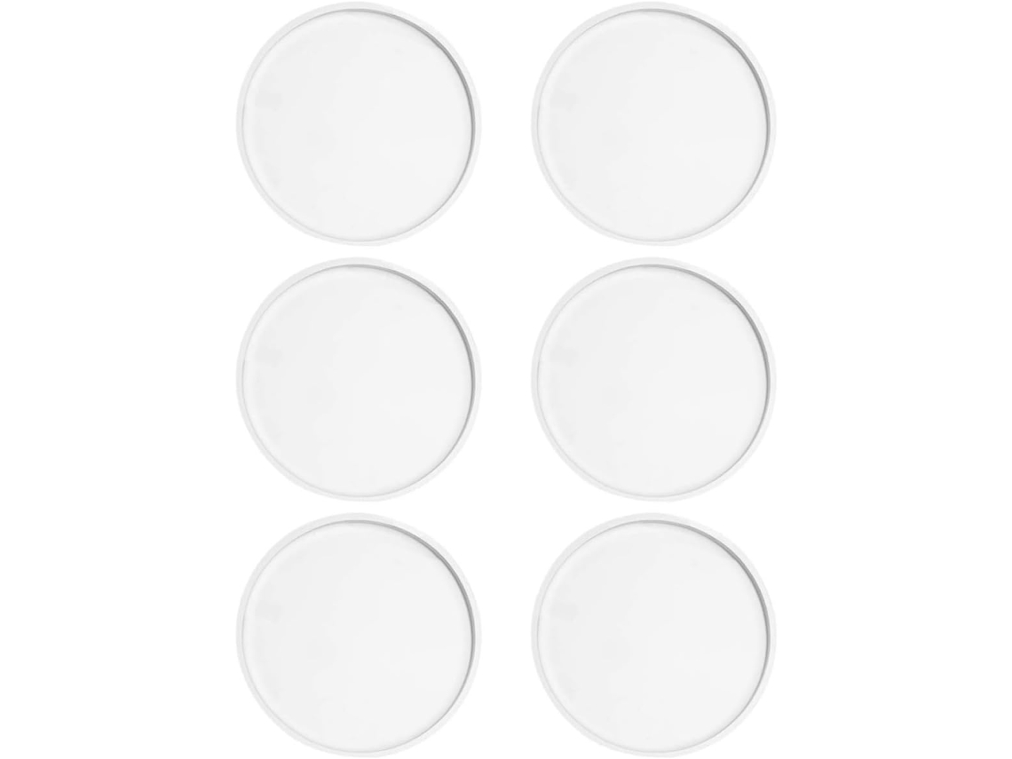 Conjunto De 6 Tapetes Redondos Silicone Para Maçanetas Portas, Almofadas Anticolisão Para Proteção De Puxadores Portas E