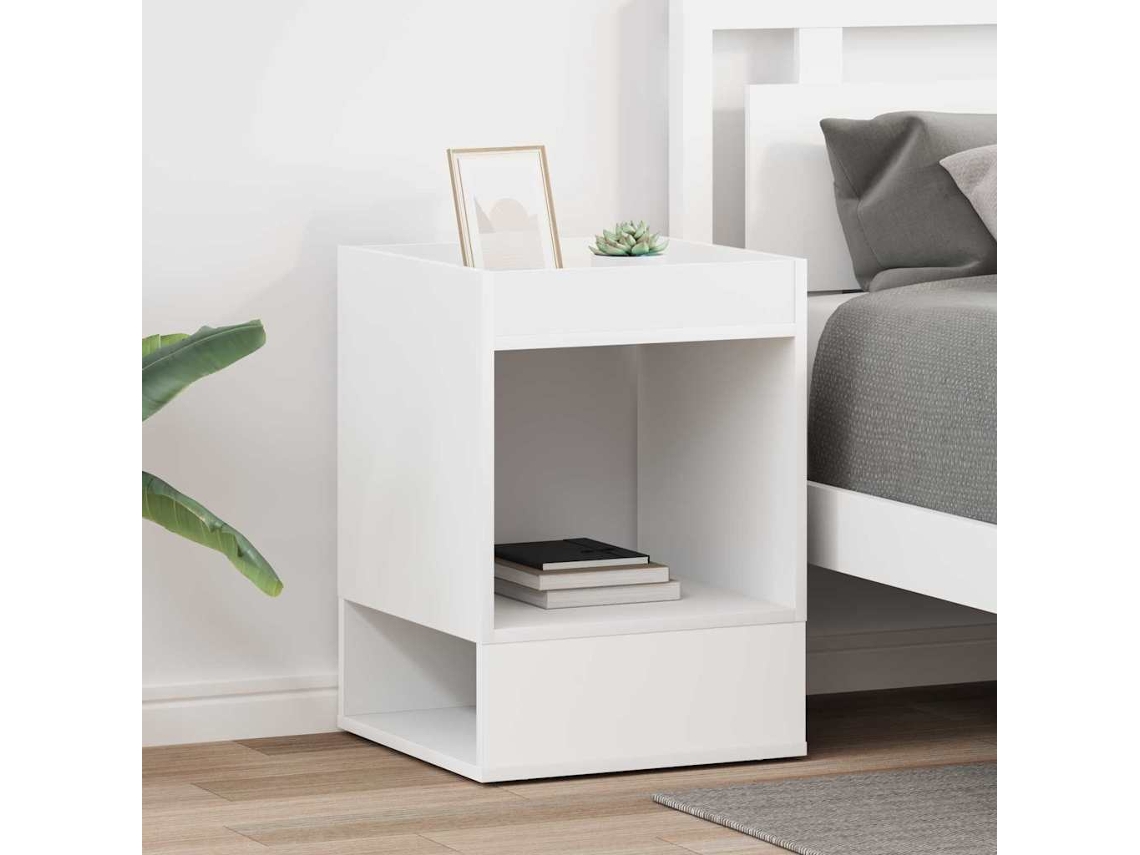 Vidaxl Mesa De Apoio 2 Unid. Branco 40 X 40 X 56 Cm