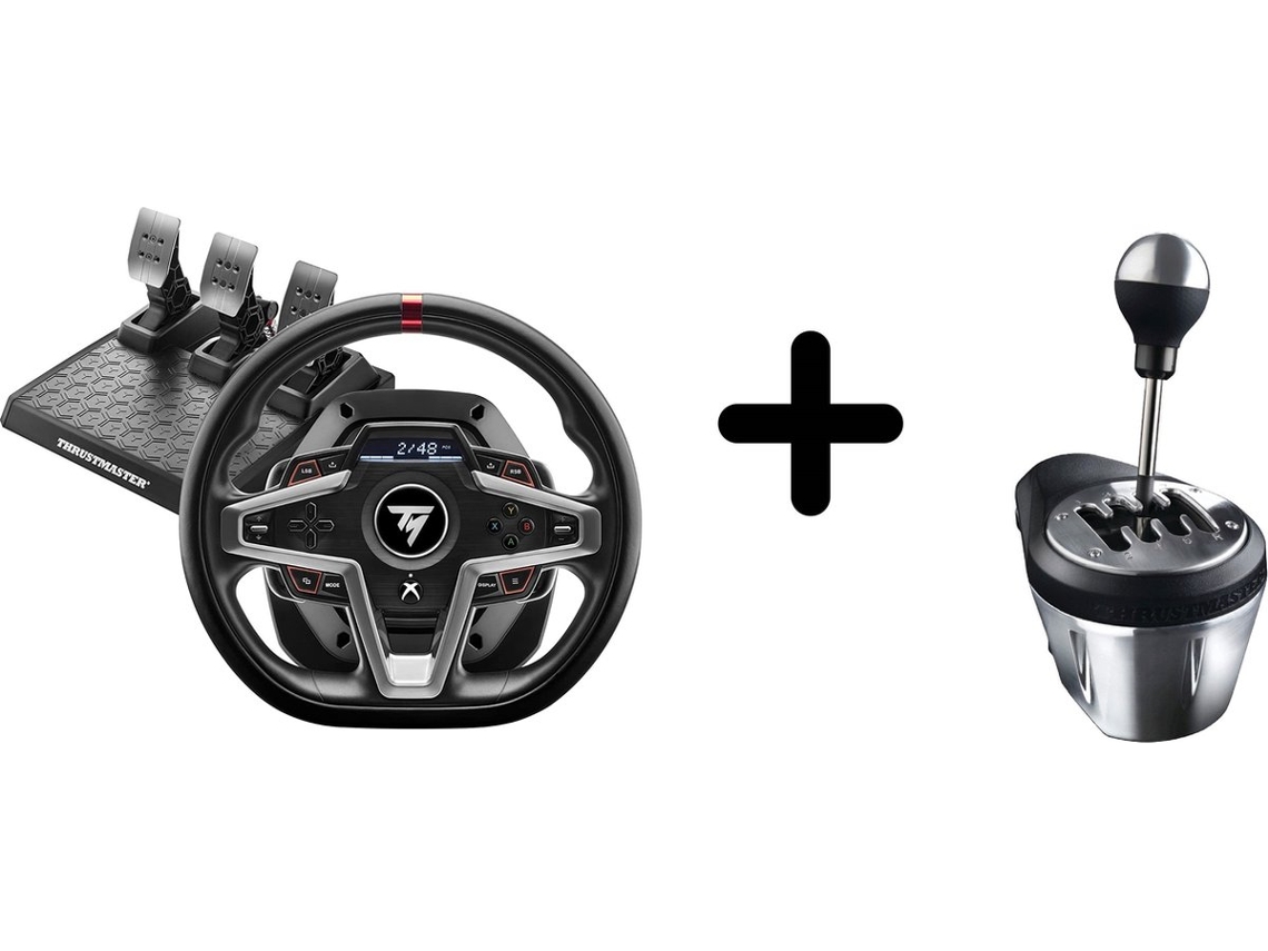 Volante Thrustmaster T248-x + 3 Pedais + Câmbio Th8a – Sem Suporte – Xbox/pc