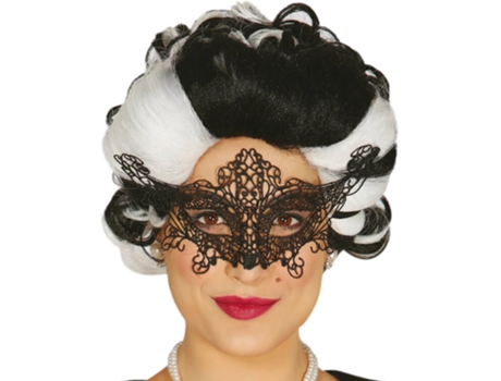 Máscara  Bordado Preto Gótico (Tam: Tamanho Único)